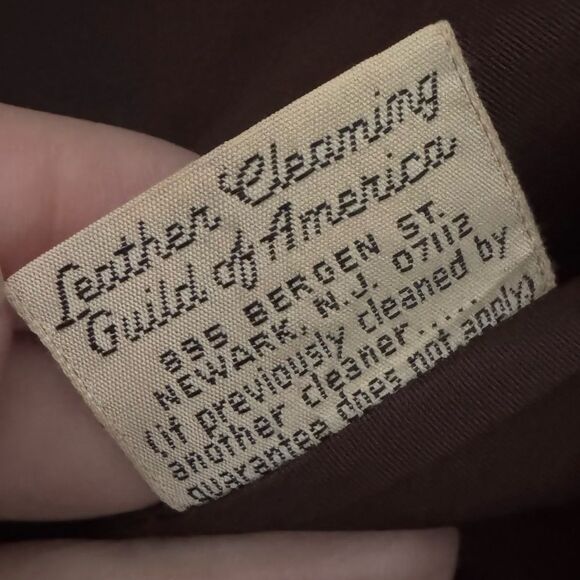 Vintage 70's Brown Leather Fur Trim Belted Midi Trench Coat Jacket - Picture 6 of 8